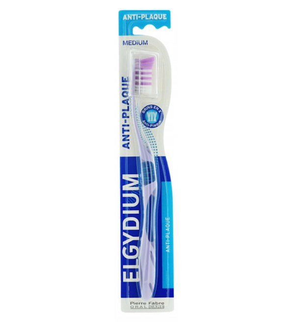 ELGYDIUM Elgydium – Brosse à dents Anti-Plaque Medium - Image 1