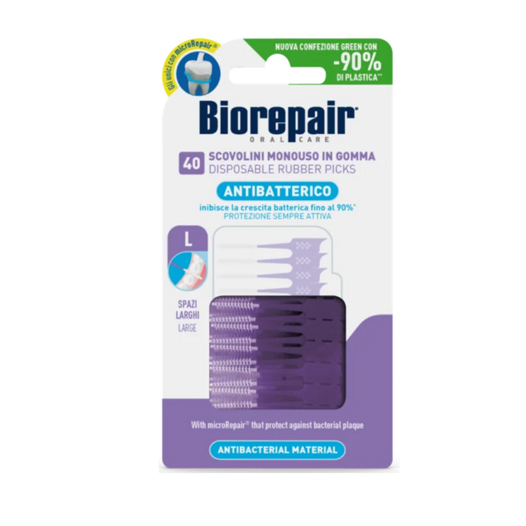Biorepair Biorepair Brossettes Interdentaires Jetable Large 40 Pieces - Image 1