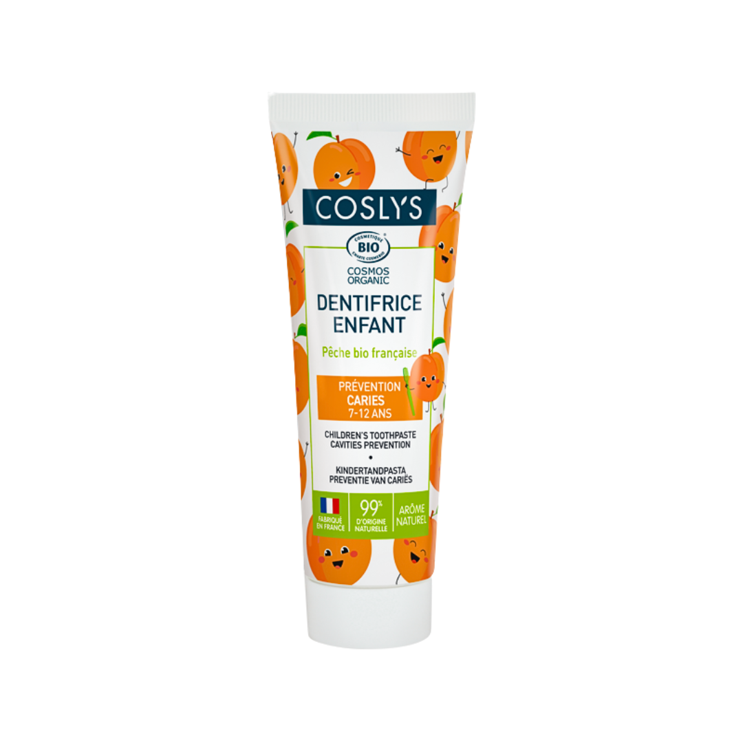 Coslys Coslys Dentifrice Juniors 7-12 ans Peche Bio 50ml - Image 1