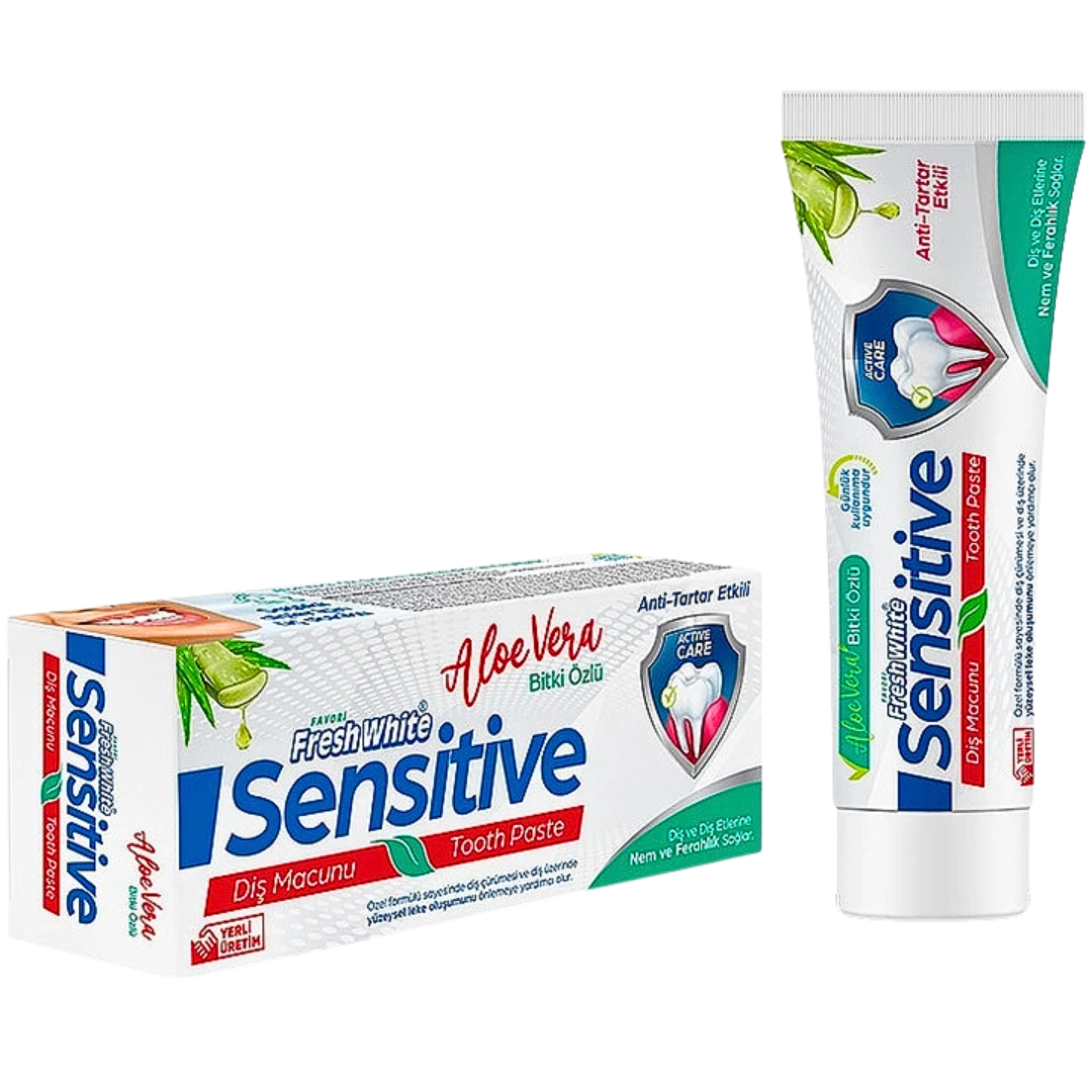 Fresh White Fresh White Sensitive Aloe Vera 90g - Image 1