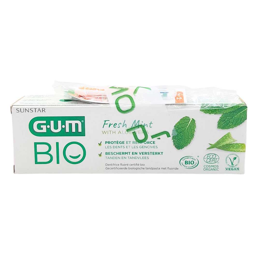 GUM Gum Dentifrice Bio 75ml + Brosse Interdentaire 1412 Pack - Image 1