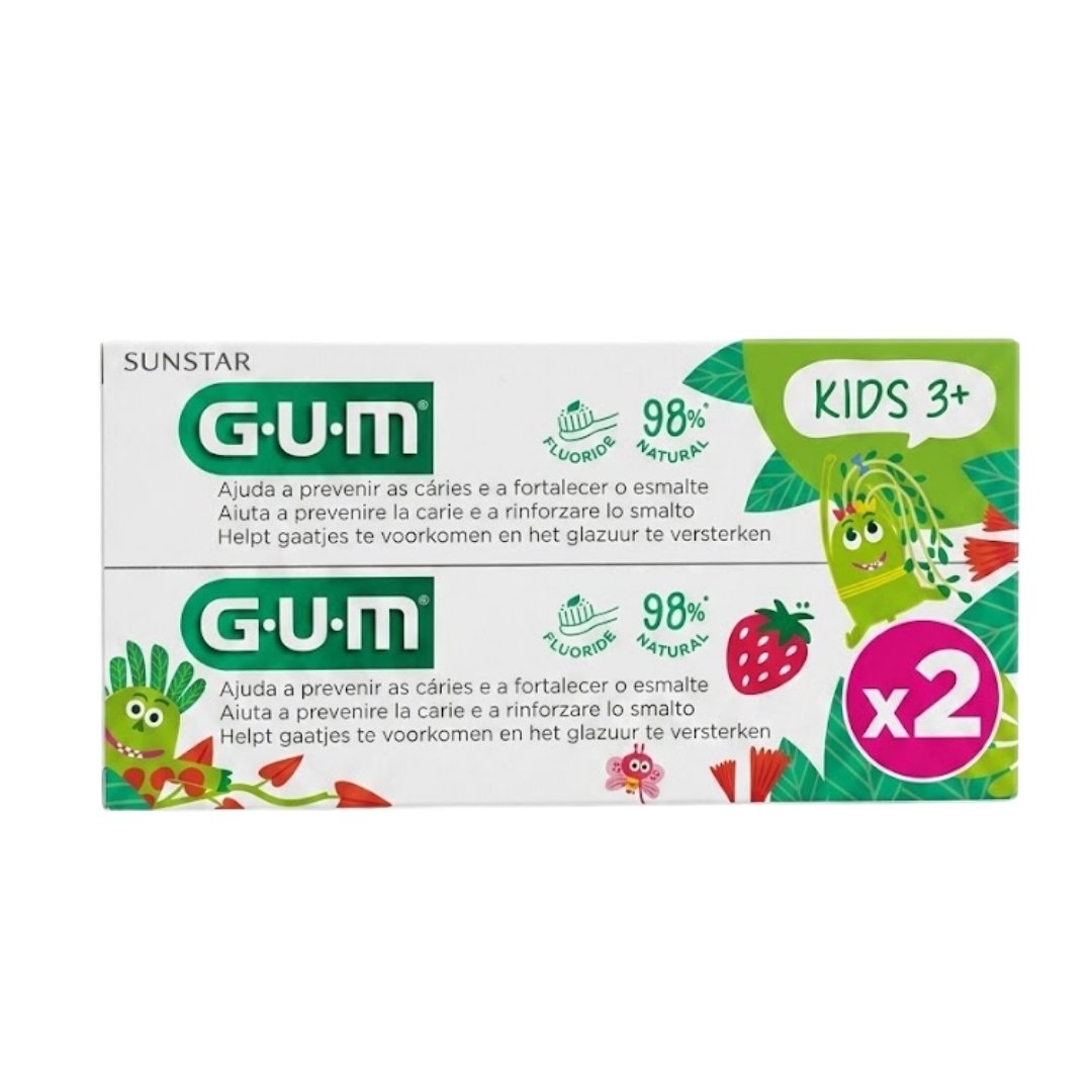 GUM Gum Lot de 2 Dentifrice Kids 3+ ans - Image 1