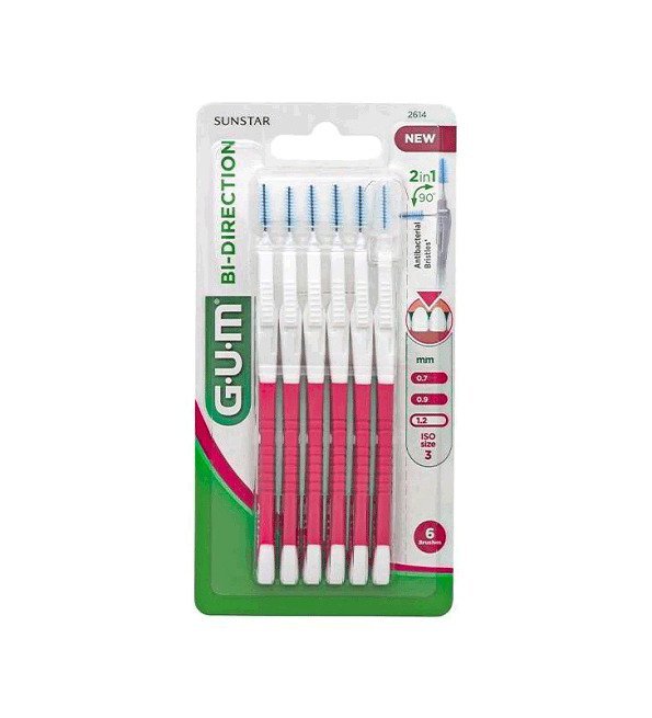 GUM Gum BROSSETTES INTERDENTAIRES BI-DIRECTION 1.2mm 2614 M6 - Image 1