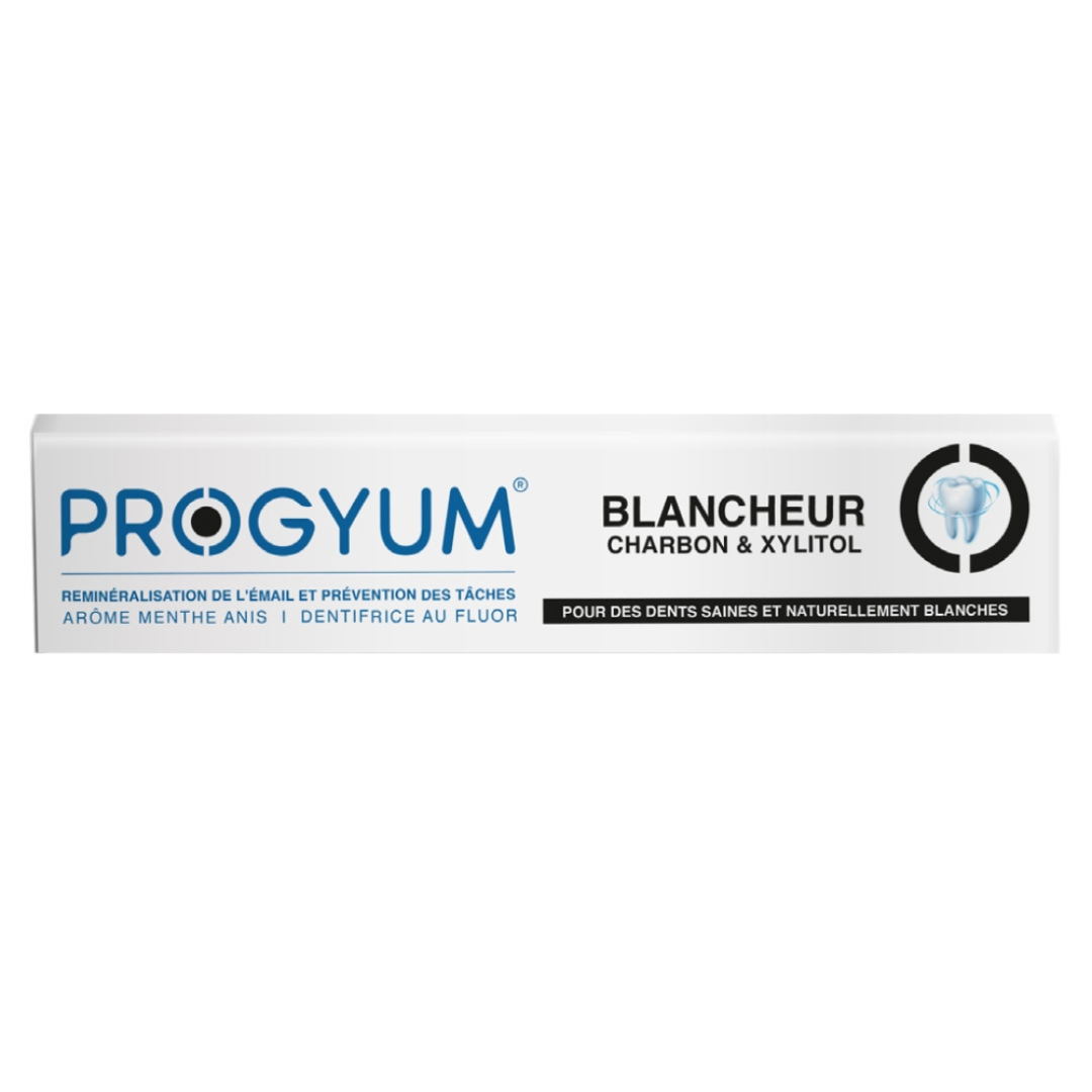 Progyum Progyum Dentifrice Blancheur Charbon & Xylitol – 75ml - Image 1