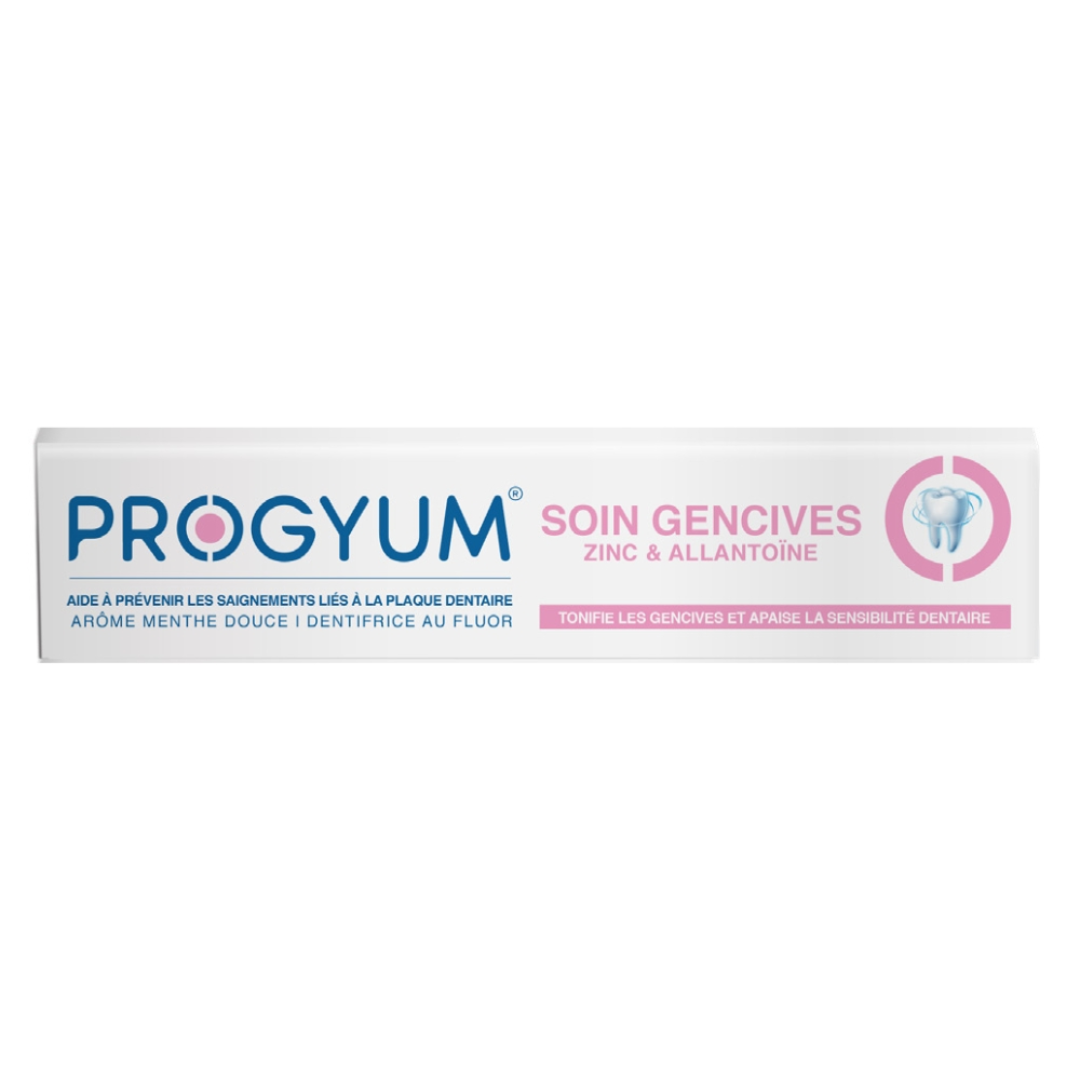 Progyum Progyum Dentifrice Soin Gencives Zinc & Allantoine – 75ml - Image 1