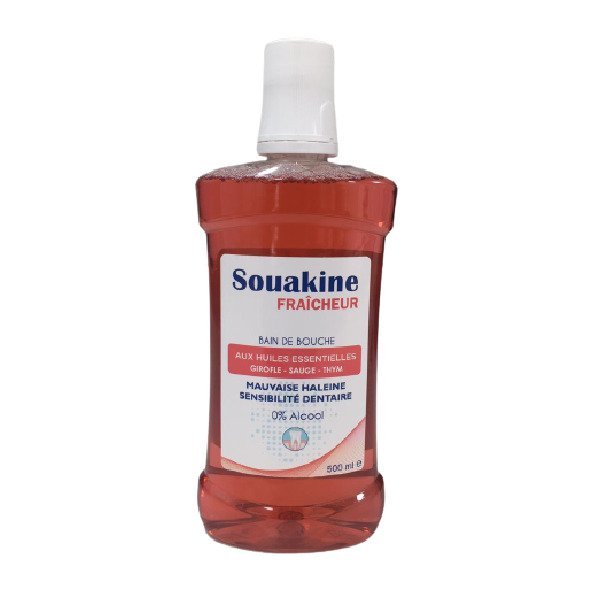 SOUAKINE SOUAKINE BAIN DE BOUCHE AUX HUILES ESSENTIELS 500ML - Image 1