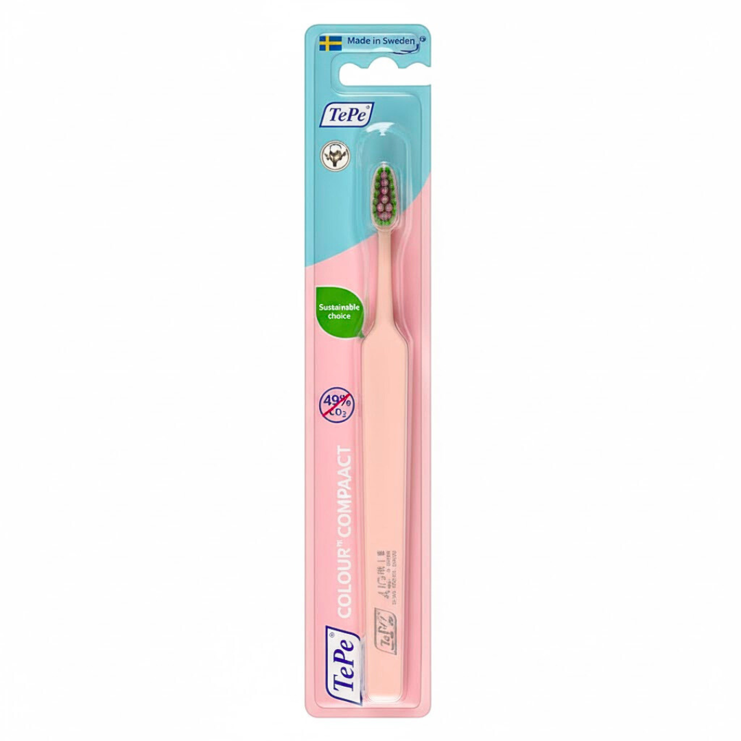 Tepe Tepe Brosse A Dents Colour Compact Rose Clair Extra Soft - Image 1