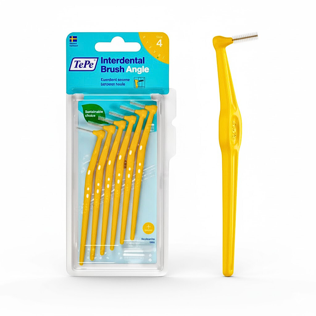 Tepe Tepe Interdental Brush Dents Angle Jaune 0.7mm Taille 4 -6Piececs - Image 1