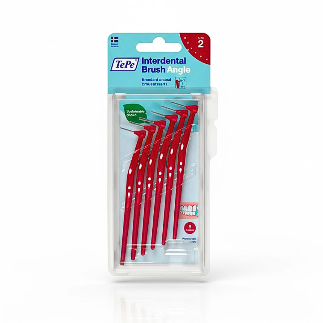 Tepe Tepe Interdental Brush Angle Rouge 0.5mm Taille 2 -6 Pieces - Image 1