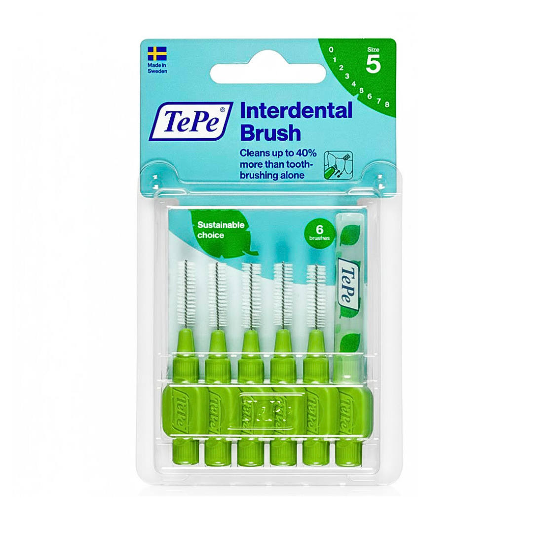 Tepe Tepe Interdental Brush Original Vert Taille 0-5 -6 Pieces - Image 1