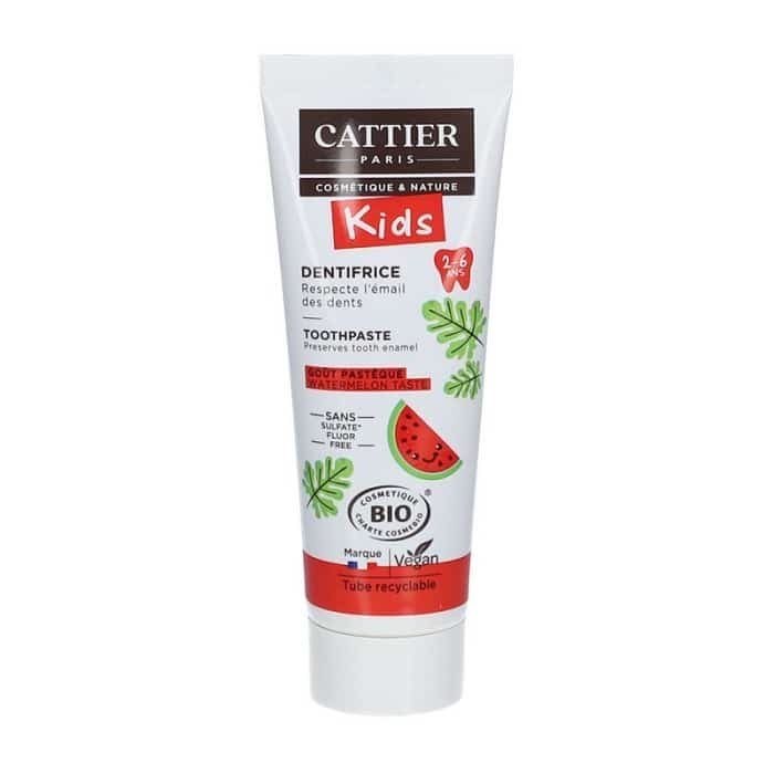Cattier Cattier Dentifrice 2-6 ans Gout Pasteque 50ml - Image 1