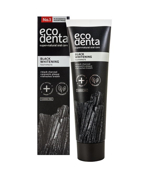 ECODENTA ECODENTA Dentifrice Blanchissant au Charbon Actif 100ml - Image 1