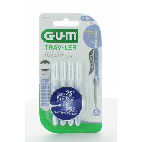 GUM Gum Trav-Ler Brossette Interdentaire 0.6mm Ref1312 - Image 1