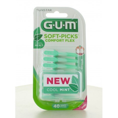 GUM Gum Soft Picks Confort Menthole 40pcs 670 - Image 1