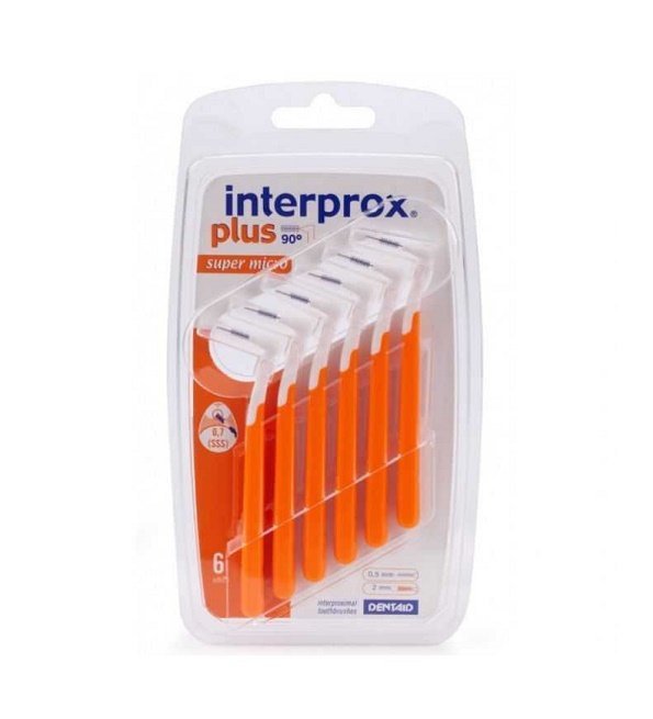 INTERPROX Interprox Plus Orange Super Micro Brossettes Interdentaires 6 Piéces - Image 1