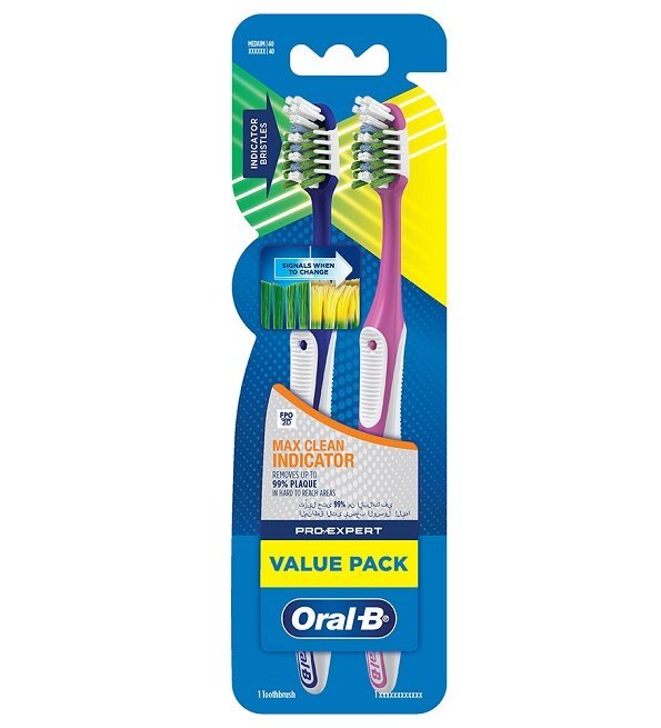 oral-B Oral-B Bad Pro-Expert Maxi Clean Indicateur Soft lot de 2 - Image 1