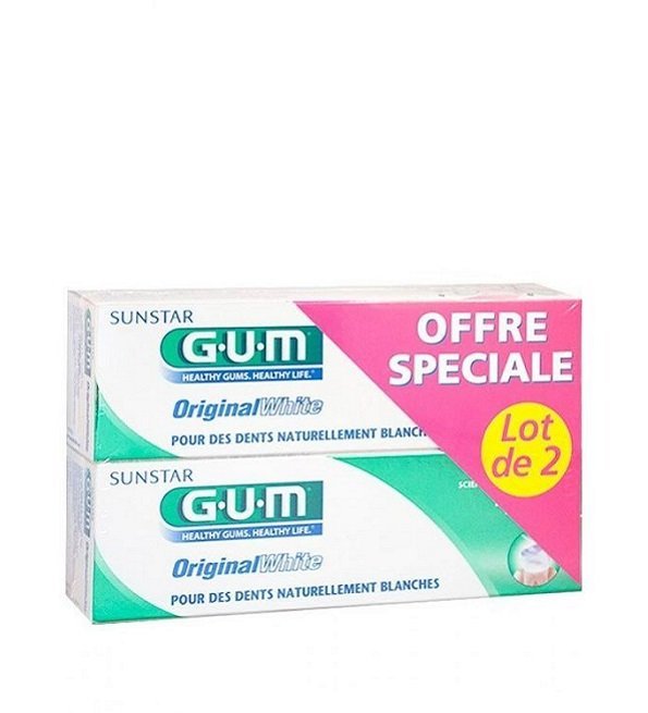 GUM Gum Dentifrice Original White 75ml Lot de 2 - Image 1